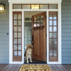 Doormats-Kirkland's Home Dogs Welcome People Tolerated Doormat Tan/Brown