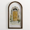 Framed Art-Kirkland's Home Door Arched Framed Art Print Yellow