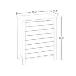 Bathroom Furniture-Kirkland's Home 2-Door Floor Cabinet Gray