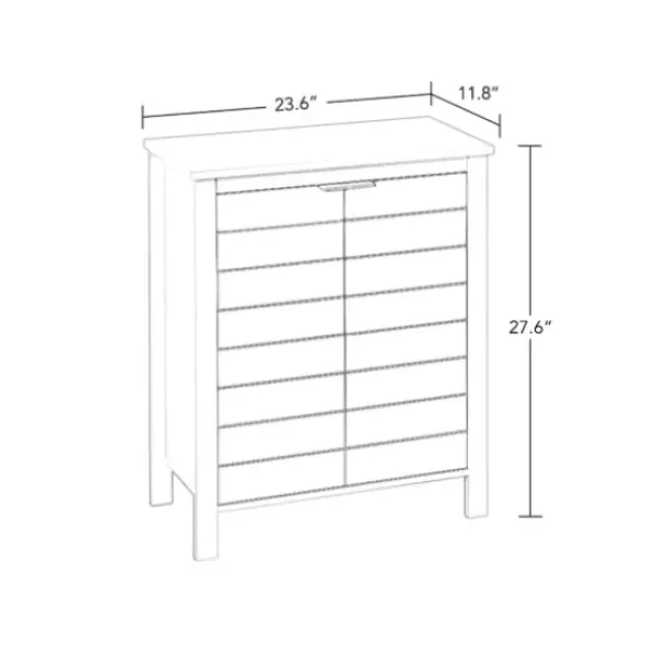Bathroom Furniture-Kirkland's Home 2-Door Floor Cabinet Gray
