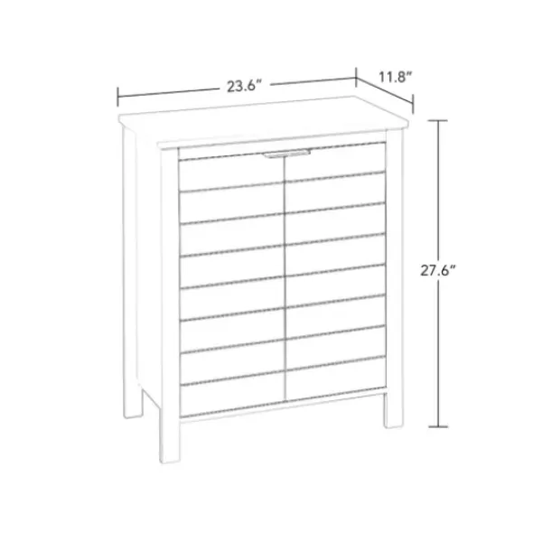 Bathroom Furniture-Kirkland's Home 2-Door Floor Cabinet Gray