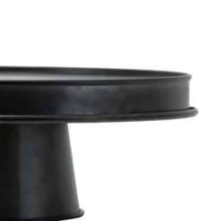 Decorative Trays-Kirkland's Home Dotted Shell Round Wooden Tray Black/Gray/Brown