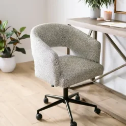 Office Furniture-Kirkland's Home Dotty Office Chair Gray