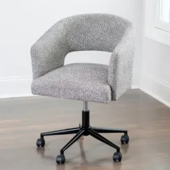 Office Furniture-Kirkland's Home Dotty Office Chair Gray