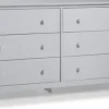 Dressers & Chests-Kirkland's Home Dove Brazilian Pine Wood Dresser Gray