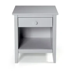 Nightstands-Kirkland's Home Dove Brazilian Pine Wood Nightstand Gray
