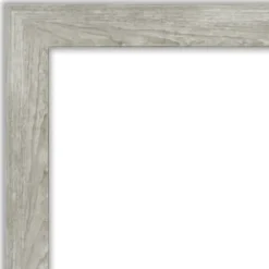 Decorative Mirrors-Kirkland's Home Dove Gray Scoop Frame Beveled Mirror, 34X28 In.