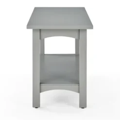Benches & Ottomans-Kirkland's Home Dove Rustic Farmhouse Wood Bench Gray