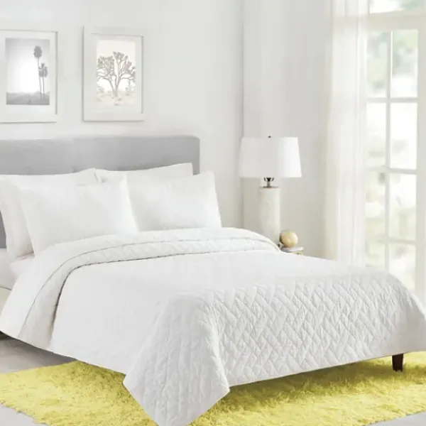 Bedspreads & Coverlets-Kirkland's Home Dream Weaver 3-Pc. King Coverlet Set White