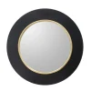 Decorative Mirrors-Kirkland's Home Drew I Black And Gold Round Led Mirror