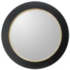 Decorative Mirrors-Kirkland's Home Drew Ii Black And Gold Round Led Mirror