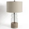Table Lamps-Kirkland's Home Driftwood And Glass Table Lamp Tan