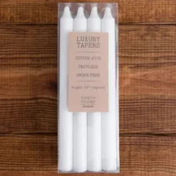 Candles-Kirkland's Home Dripless Taper Candles, Set Of 8 White
