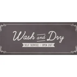 Kitchen & Floor Mats-Kirkland's Home Dusty Blue Plaid Harvest Floor Mat Blue/White