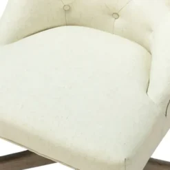 Office Furniture-Kirkland's Home Dylan Upholstered Office Chair Ivory
