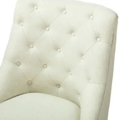 Office Furniture-Kirkland's Home Dylan Upholstered Office Chair Ivory