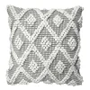 Pillows-Kirkland's Home Earl Gray Diamond Knot Tufted Throw Pillow Gray/White