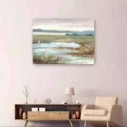 Canvas Art-Kirkland's Home Early Morning Magic Giclee Canvas Print, 48X36 In. Green/Tan