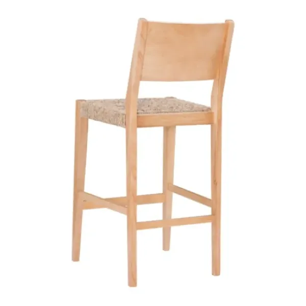 Bar Stools & Counter Height Stools-Kirkland's Home Earthy Basketweave Rubberwood Bar Stools, Set Of 2 Tan