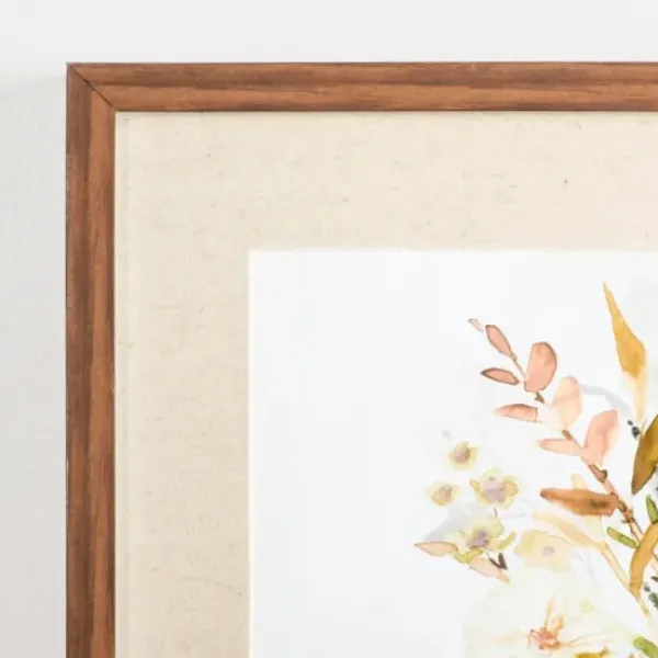Framed Art-Kirkland's Home Earthy Garden Framed Art Print White/Pink