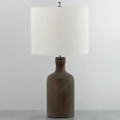 Table Lamps-Kirkland's Home Easton Brown Bottle Table Lamp Ivory