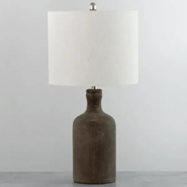 Table Lamps-Kirkland's Home Easton Brown Bottle Table Lamp Ivory