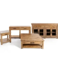 Coffee Tables-Kirkland's Home Easton Mango Wood Coffee Table Brown