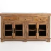 Cabinets & Sideboards-Kirkland's Home Easton Mango Wood 4-Door Cabinet