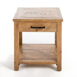 Accent & End Tables-Kirkland's Home Easton Mango Wood Side Table Brown