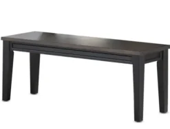 Benches & Ottomans-Kirkland's Home Ebony And Driftwood Two-Tone Bench Black