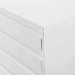 Dressers & Chests-Kirkland's Home Eco Pine Wood Channeled Drawer Dresser White