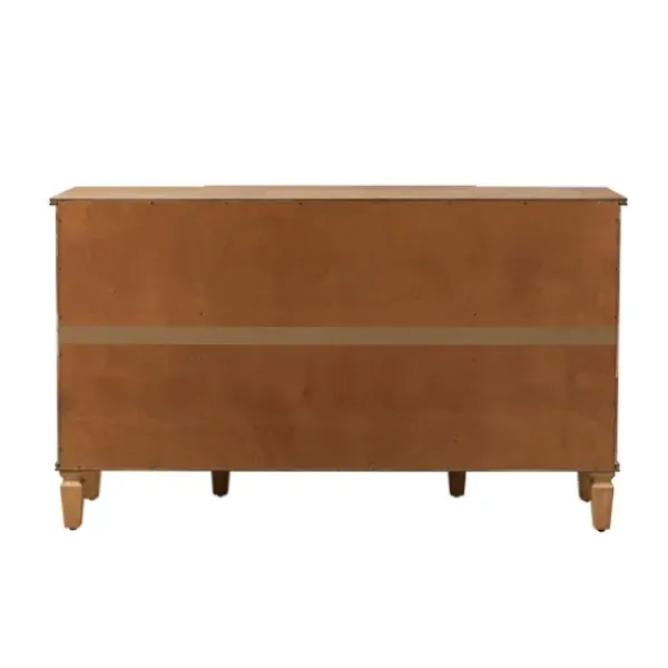 Cabinets & Sideboards-Kirkland's Home Eleanora Acorn Wood 4-Door Sideboard Brown