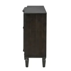 Cabinets & Sideboards-Kirkland's Home Eleanora Wood 4-Door Sideboard Gray