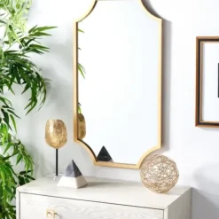 Decorative Mirrors-Kirkland's Home Elenin Gold Scalloped Wall Mirror