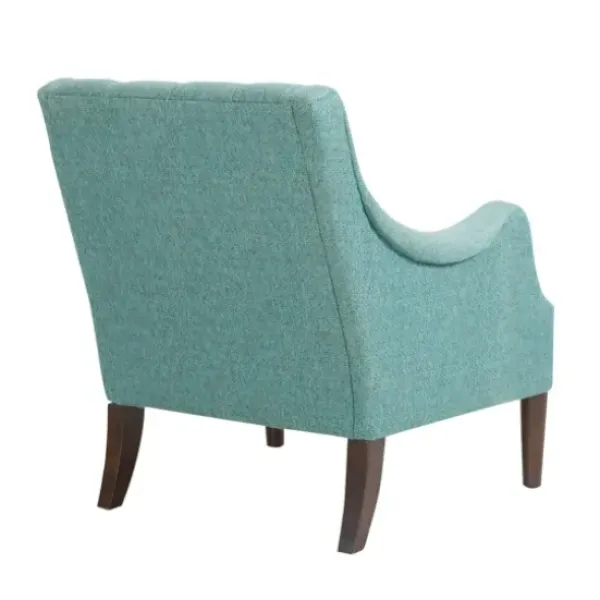 Accent Chairs-Kirkland's Home Elle Tufted Teal Accent Chair Blue