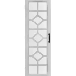 Armoires-Kirkland's Home Eloise Armoire Jewelry Mirror White