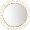 Decorative Mirrors-Kirkland's Home Elsie Gold Abstract Wall Mirror