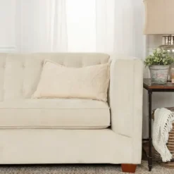 Pillows-Kirkland's Home Embroidered Botanical Pillow Ivory