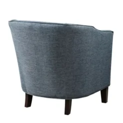 Accent Chairs-Kirkland's Home Emery Barrel Accent Chair Blue