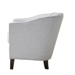 Accent Chairs-Kirkland's Home Emery Barrel Accent Chair Ivory
