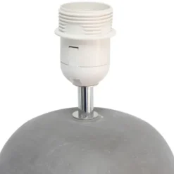 Table Lamps-Kirkland's Home Emma Concrete Table Lamp With Shade Black