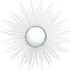 Decorative Mirrors-Kirkland's Home Emme Silver Sunburst Wall Mirror