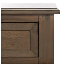 Accent & End Tables-Kirkland's Home Emory Natural Single Drawer Accent Table Black
