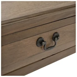 Accent & End Tables-Kirkland's Home Emory Natural Single Drawer Accent Table Black