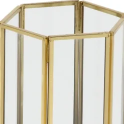 Lanterns-Kirkland's Home En Geometric 3-Pc. Decorative Lantern Set Gold