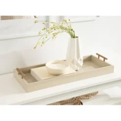 Decorative Bowls & Jars-Kirkland's Home En Reef 2-Pc. Coastal Bowl Set Gold