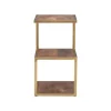 Accent & End Tables-Kirkland's Home En Shelves S-Frame Accent Table Gold