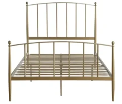 Beds & Headboards-Kirkland's Home En Sun Modern Arch Full Bed Frame Gold