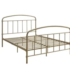 Beds & Headboards-Kirkland's Home En Sun Vintage Arch Full Bed Frame Gold