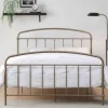 Beds & Headboards-Kirkland's Home En Sun Vintage Arch Queen Bed Frame Gold